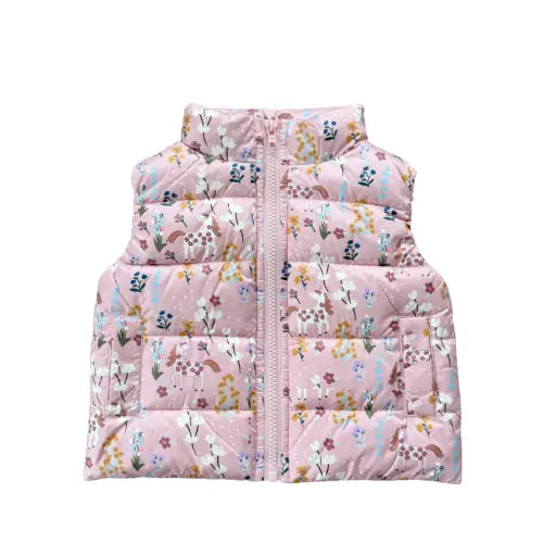 Kid Unicorn Puffer Vest Baby Sprouts