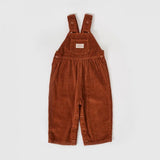 Kid Sammy Courdoroy Overalls Chocolate Goldie & Ace