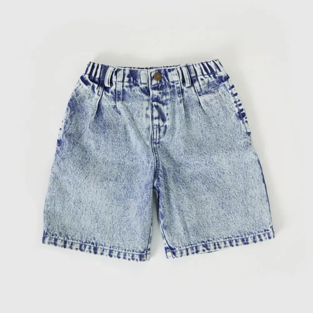 Kid Kirby Relaxed Denim Shorts Goldie & Ace