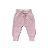 Baby Misty Rose Knit Pants Baby Sprouts