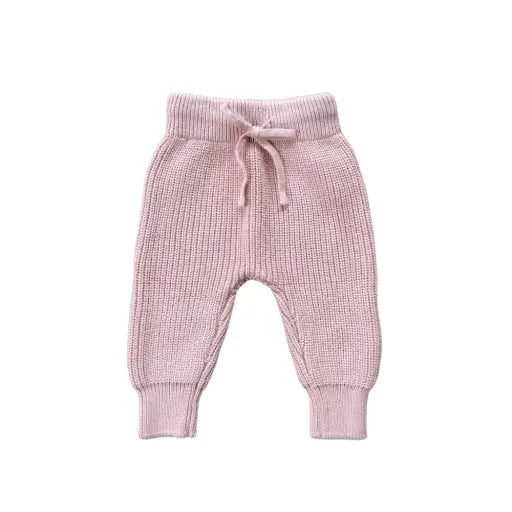 Baby Misty Rose Knit Pants Baby Sprouts