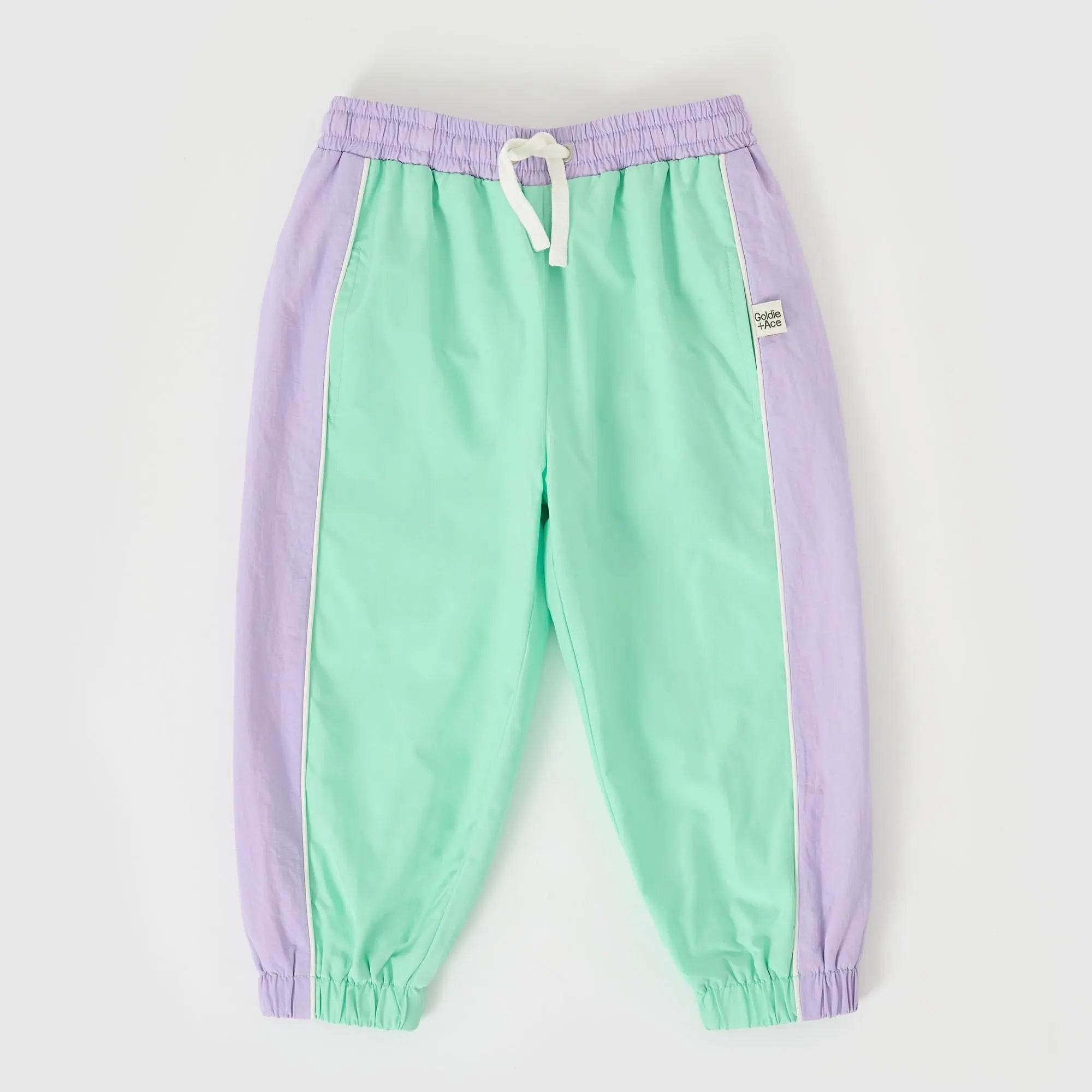 Kid Retro Sporty Pants Peapod/ Lilac Goldie & Ace