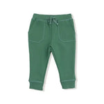 Kid French Terry Sport - Varsity - Green - Jogger Pant Angel Dear