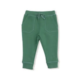 Kid French Terry Sport - Varsity - Green - Jogger Pant Angel Dear