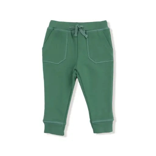 Kid French Terry Sport - Varsity - Green - Jogger Pant Angel Dear