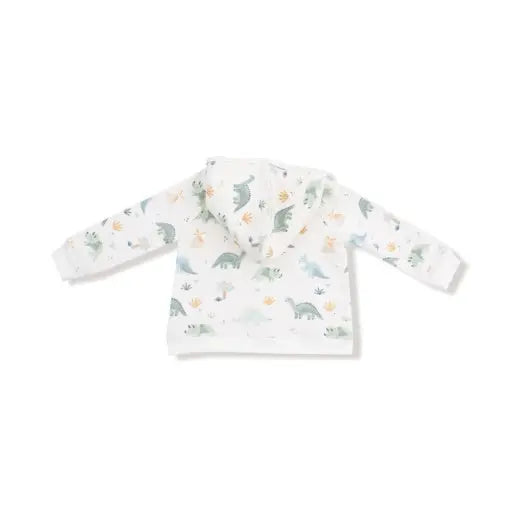 Kid Soft Dinos - French Terry- Green - Zip Hoodie and Jogger Set Angel Dear