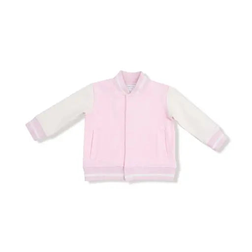 Kid French Terry Sport - Varsity - Pink - Letterman Jacket Angel Dear