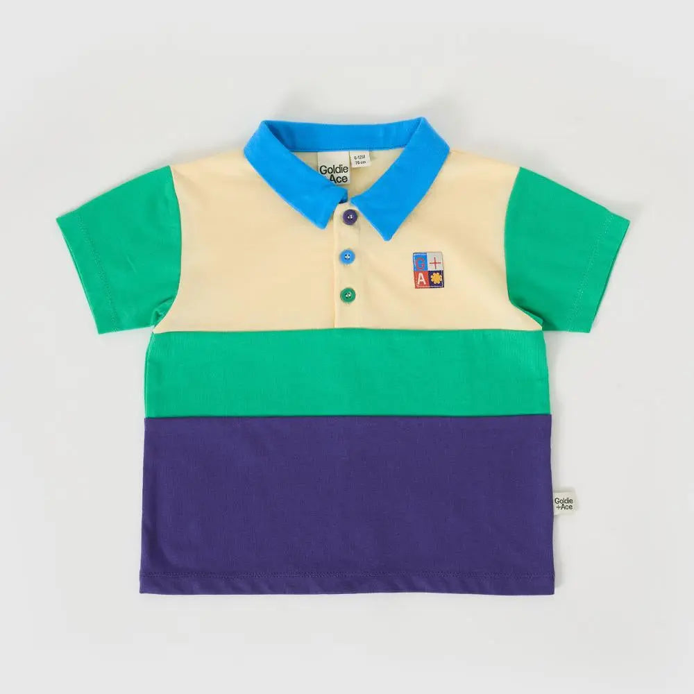 Kid Lewis Color Block Polo Shirt Goldie & Ace