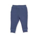 Kid Stripes - French Terry Sport - Varsity - Vintage Indigo - Jogger w/ Varsity Stripes Angel Dear
