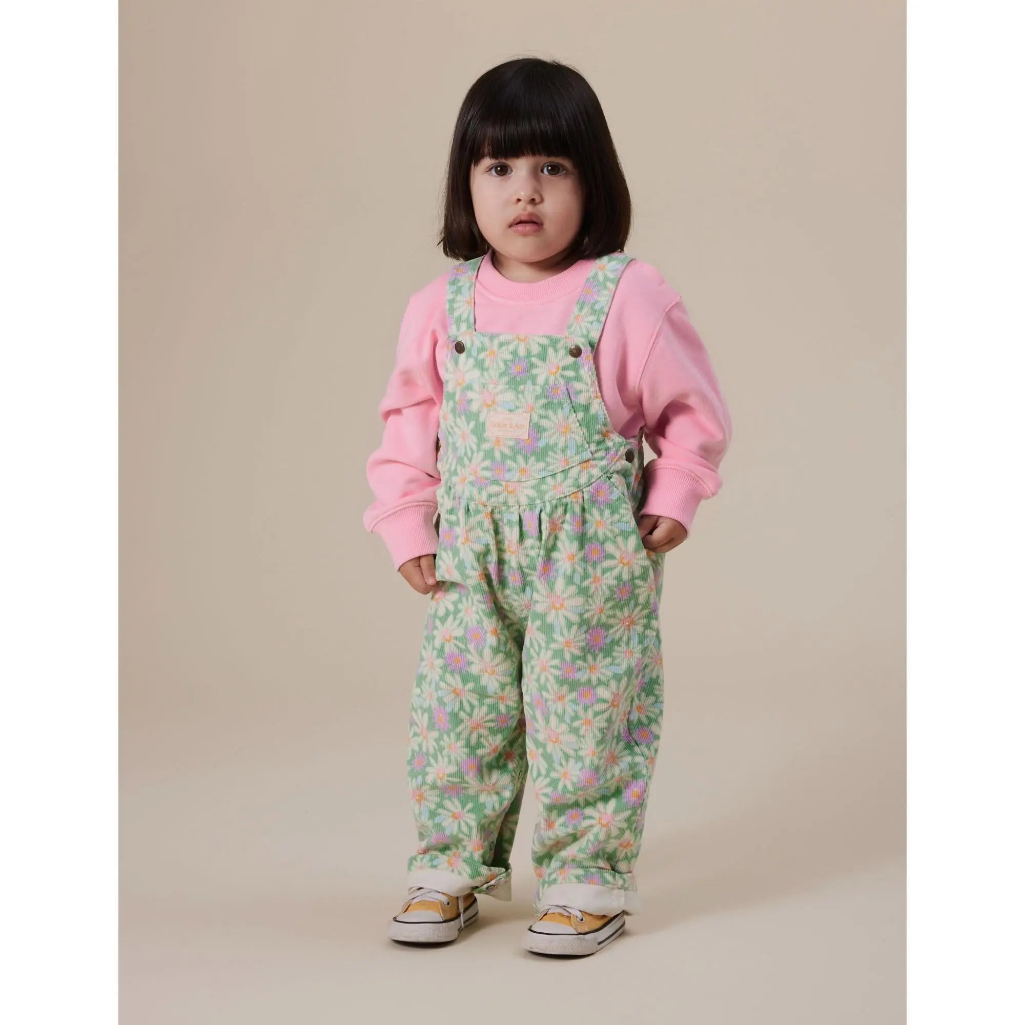 Kid Daisy Garden Goldie Vintage Overalls Goldie & Ace