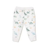 Kid Soft Dinos - French Terry- Green - Zip Hoodie and Jogger Set Angel Dear