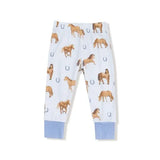 Kid Horses Blue Loungewear Set Angel Dear