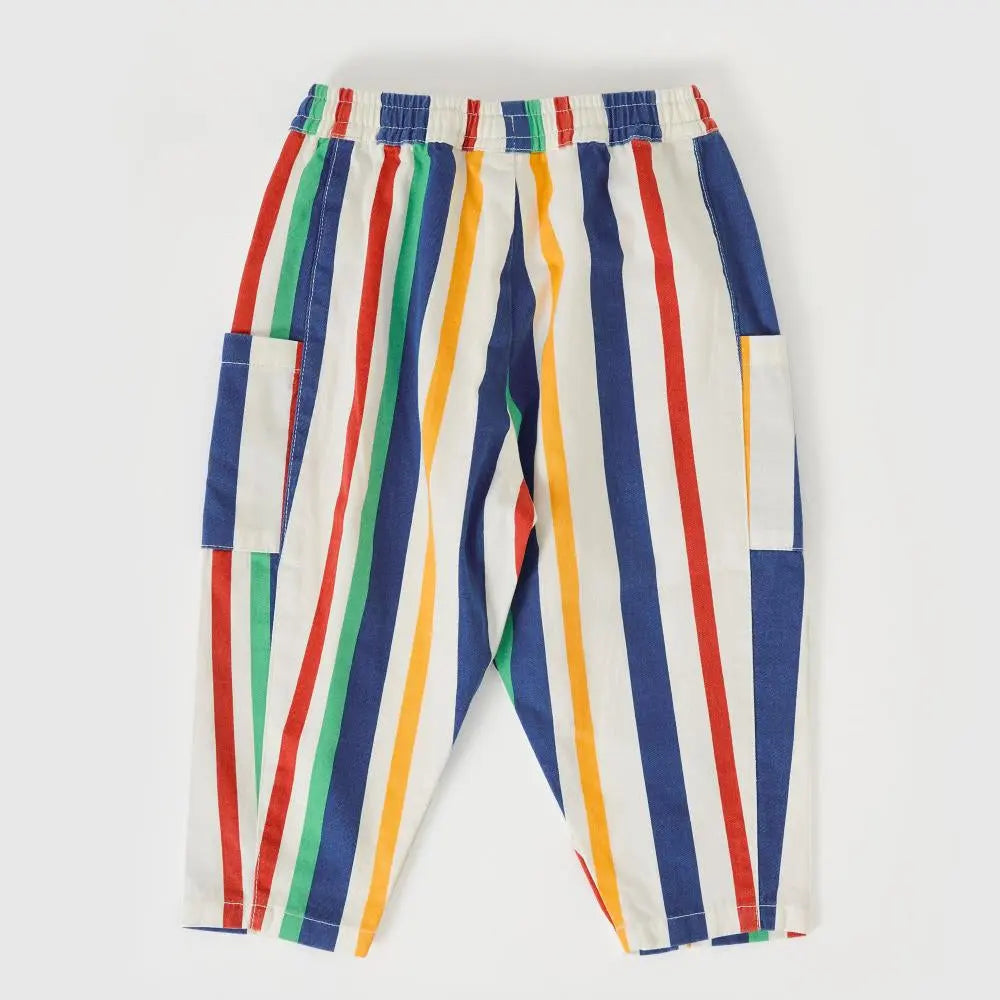 Kid 90's Bold Stripe Kit Denim Pocket Pant Goldie & Ace