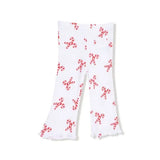 Kid Candy Cane Puffy Oversized Sweatshirt Flared Pants Angel Dear