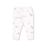 KidSoft Dinos- French Terry - Purple - Ruffle Sweatshirt and Jogger Pant Angel Dear