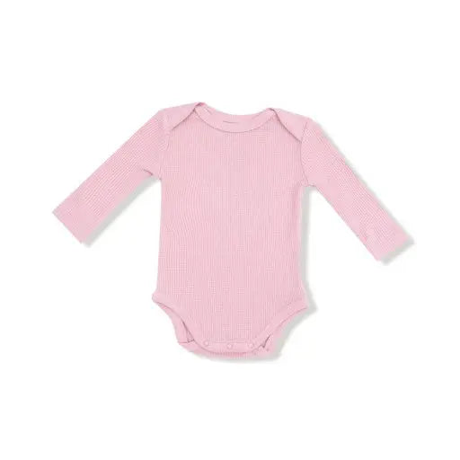 Baby Basics Cameo Wafflle Lap Shoulder Bodysuit Angel Dear
