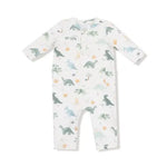 Baby Soft Dinos - French Terry- Green - Uni Romper Angel Dear