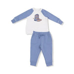 Kid Country Calico- Raglan Sweatshirt and Jogger French Terry Set Angel Dear