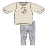Kid Oversized Puff Sleee French Terry Sweatshirt and Bamboo Legging Angel Dear