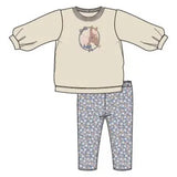 Kid Oversized Puff Sleee French Terry Sweatshirt and Bamboo Legging Angel Dear