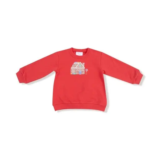 Kid Candy Cane Puffy Oversized Sweatshirt Flared Pants Angel Dear