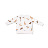 Best Friend Dogs - French Terry - Uni - Raglan Sweatshirt + Jogger Set Angel Dear