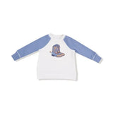 Kid Country Calico- Raglan Sweatshirt and Jogger French Terry Set Angel Dear