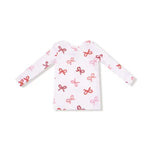 Kid Candy Cane Bows - Loungewear Set Angel Dear