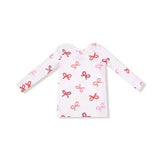 Kid Candy Cane Bows - Loungewear Set Angel Dear