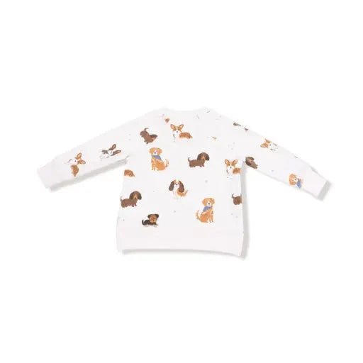 Best Friend Dogs - French Terry - Uni - Raglan Sweatshirt + Jogger Set Angel Dear