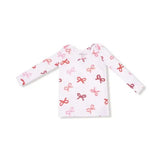 Kid Candy Cane Bows - Loungewear Set Angel Dear
