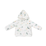 Kid Soft Dinos - French Terry- Green - Zip Hoodie and Jogger Set Angel Dear