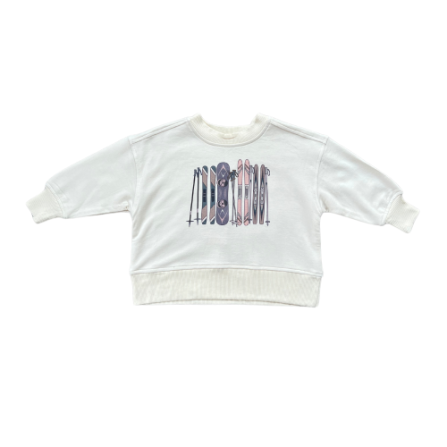 Kid Snowy Adventures Boxy Sweatshirt Babysprouts