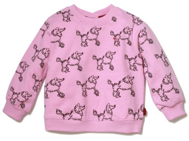 Prissy Poodle Pink Sweatshirt