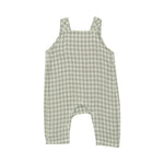 Baby Minty Gingham Overalls Angel Dear