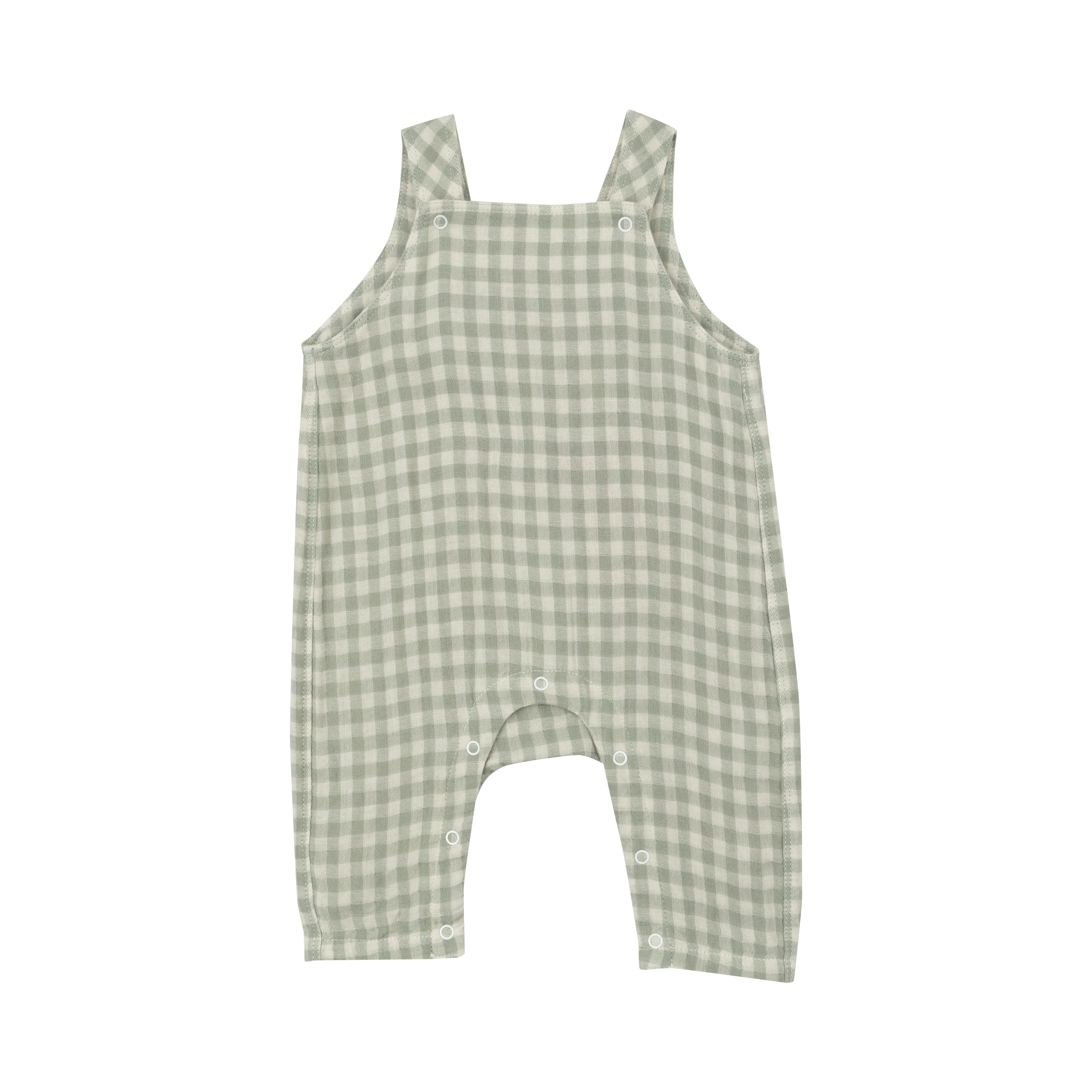 Baby Minty Gingham Overalls Angel Dear