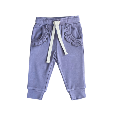 Lavender Dreams Ruffle Joggers