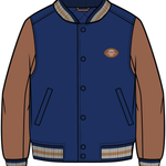 Toddler Royal Blue Varsity Jacket Miles
