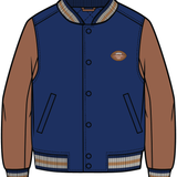 Toddler Royal Blue Varsity Jacket Miles