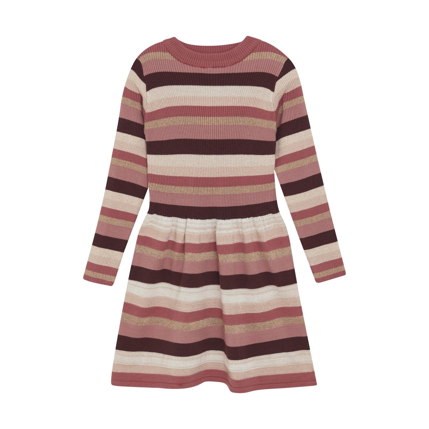 Candy Striped Long Sleeve Dress