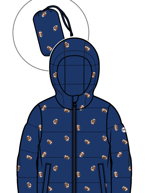 Toddler Field Goal Hoodie Jacket Miles