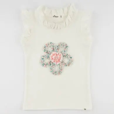 Kid Garden Party Ruffle Flower Rebekah Tank Oh Baby