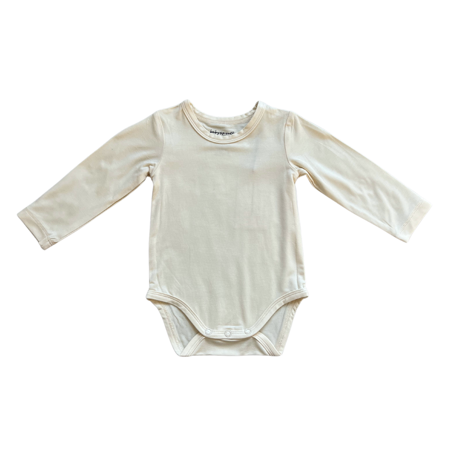 Cream Long Sleeve Onesie