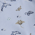 Baby Sea You Soon Ribbed Romper ROBO