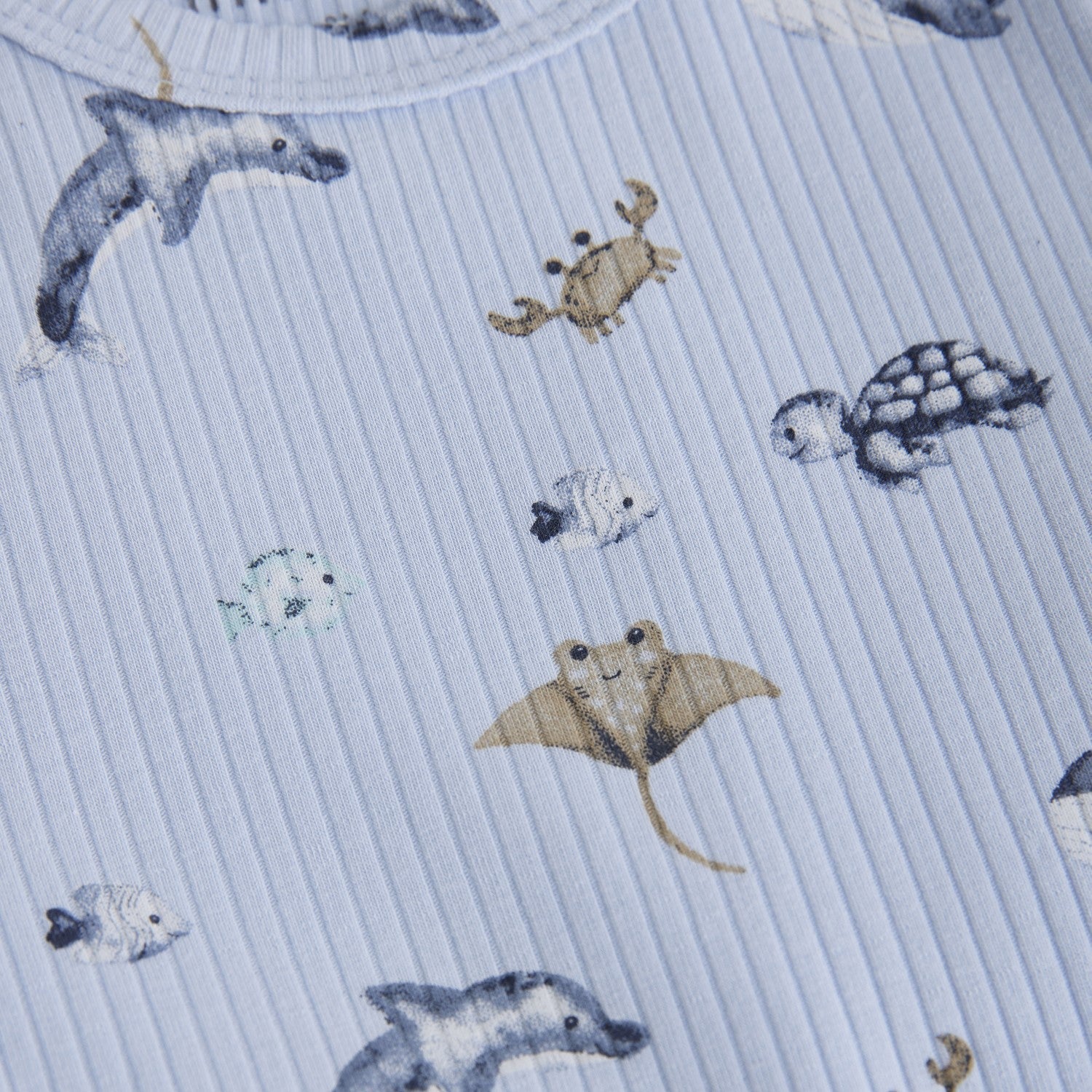 Baby Sea You Soon Ribbed Romper ROBO