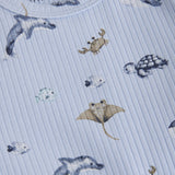 Baby Sea You Soon Ribbed Romper ROBO