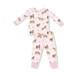 Kid Pink Horses Loungewear Set Angel Dear