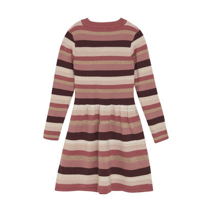 Candy Striped Long Sleeve Dress