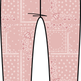 Toddler Pink Paisley Printed Leggings Miles