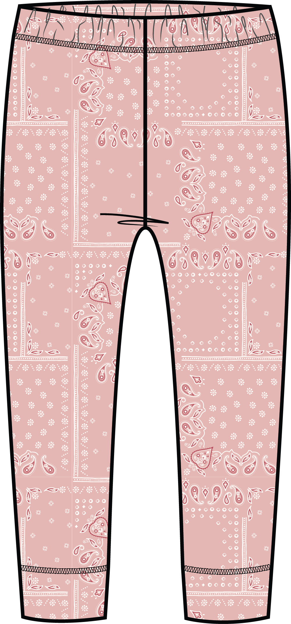 Toddler Pink Paisley Printed Leggings Miles
